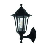 Eglo Luz De Pared Duanera Negro | IP44 - Apta para 1x E27