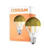 Osram Classic LED E27 Pera Con Filamento Mirror Oro 6.5W 650lm - 827 Luz Muy Cálida | Reemplazo 50W