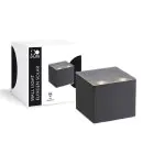 D'Lite Luz De Pared Elingen Solar Negro Up & Down - 830 Luz Cálida | IP54